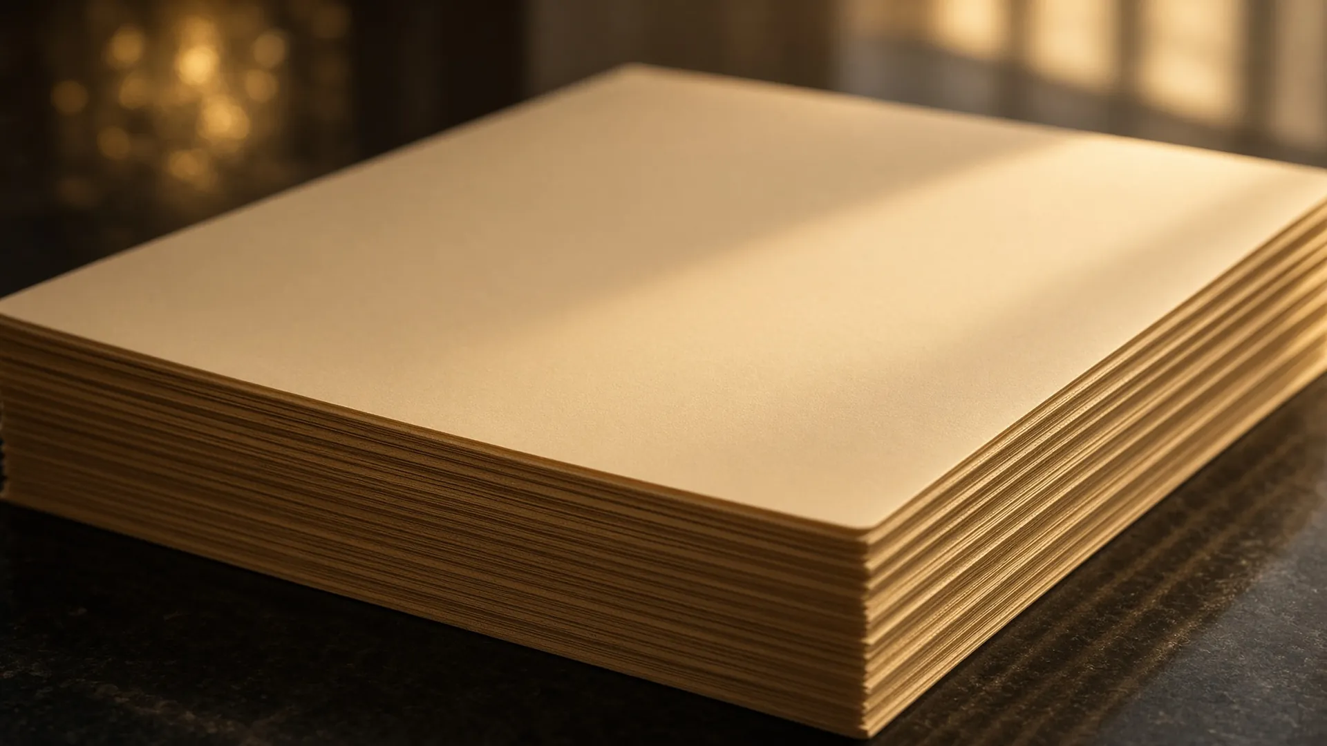 Empty table, a closed evidence file. No people, no readable documents.
